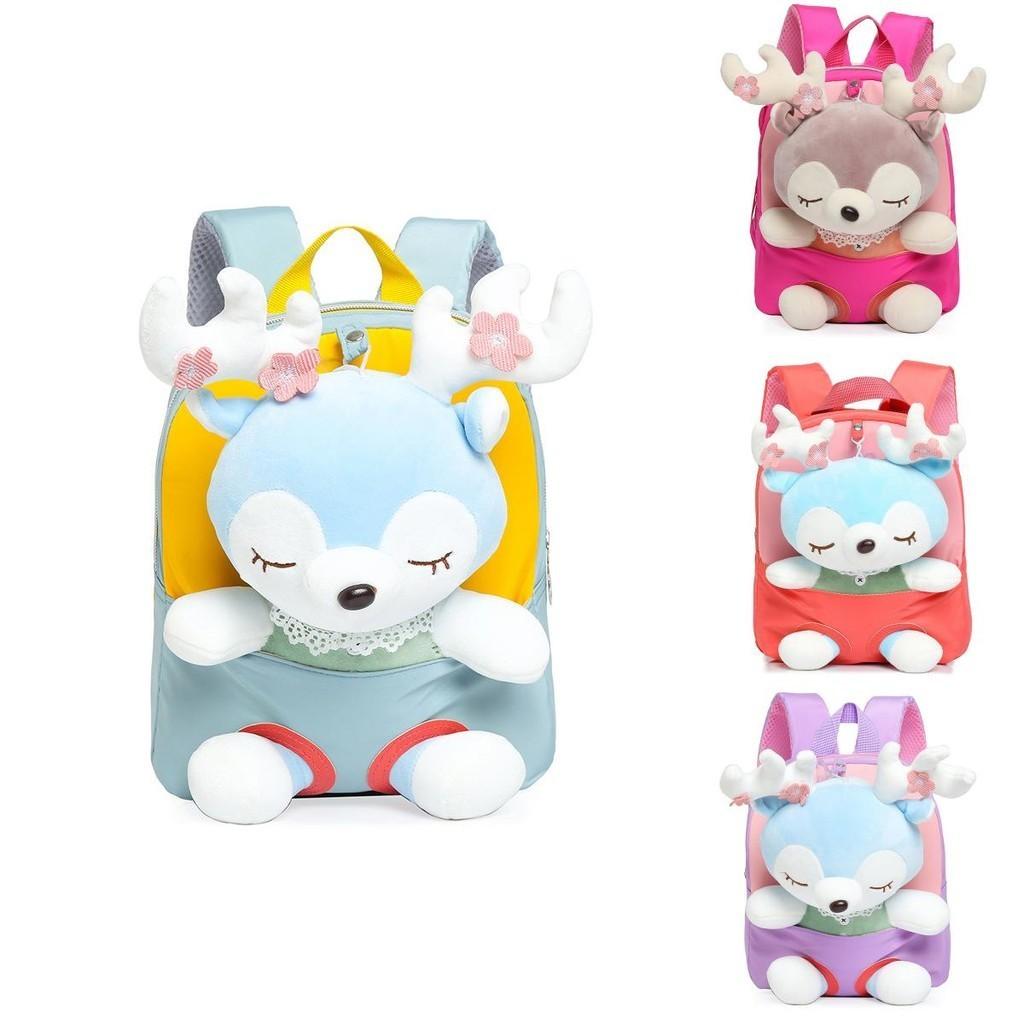 Adorable Cartoon Plush Toy Backpack For Toddlers And Kids In Fun Colors