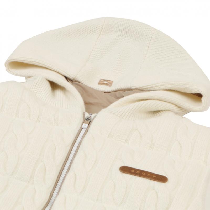 Onoff Women Knit Down Vest Ivory Of2003lb