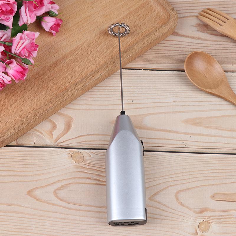 1шт ручной венчик для молока на батарейках пеногенератор электрический венчик венчик