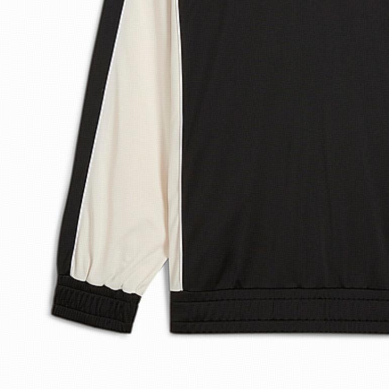 Puma Ss25 Повседневная спортивная мода Куртка со стойкой Унисекс Куртка Черный Белый 631468-51