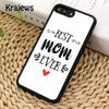 Чехол для телефона Krajews Best Mom когда-либо в мире для iPhone 14 6s 7 8 plus X XR XS 11 12 13 pro max Samsung S21 S22ultra Plus