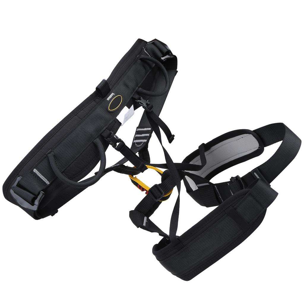 Страховочная обвязка для скалолазания и высотных работ, полуобвязка, защита от падения, для использования на открытом воздухе, пояс для спуска(л черный)