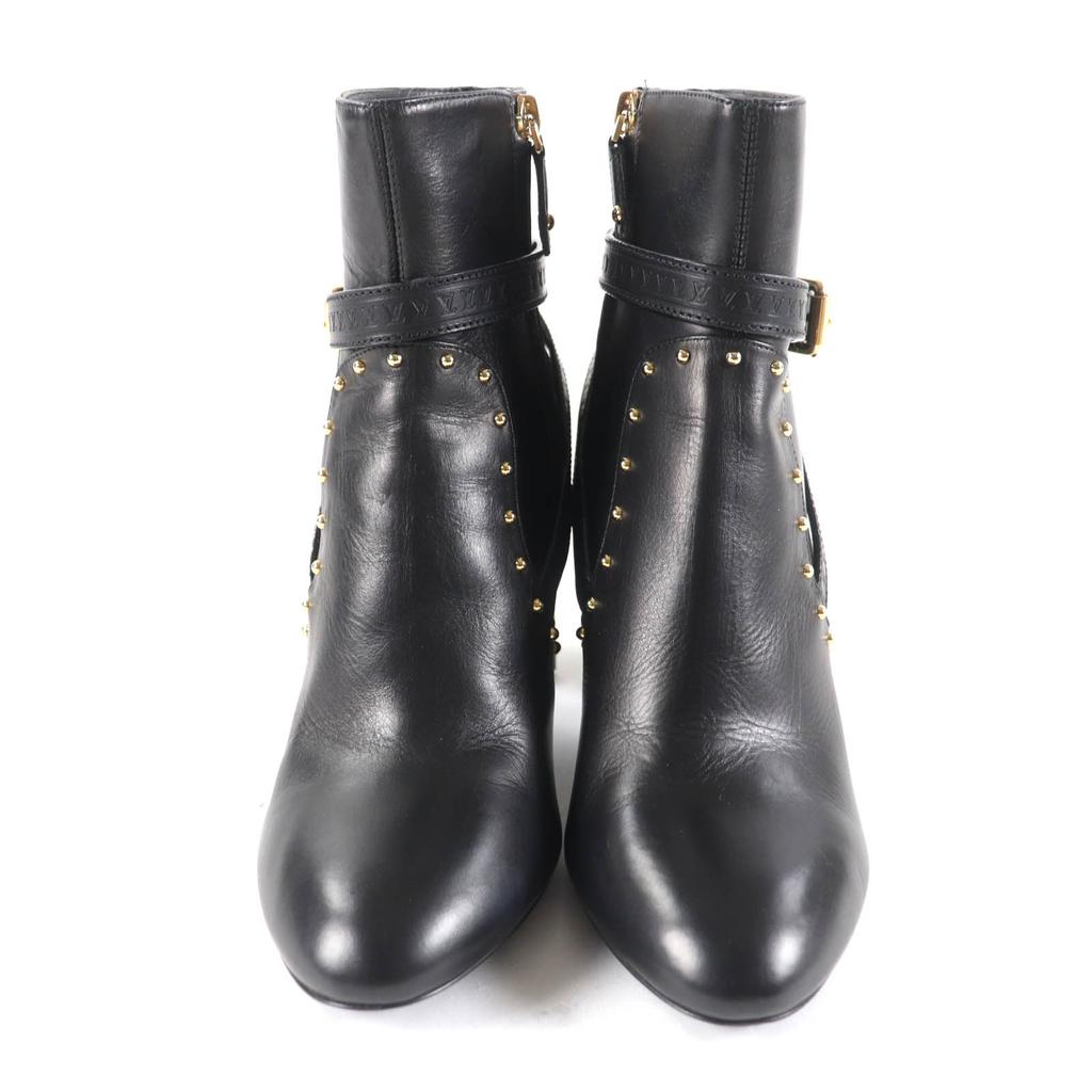 Excellent LOUIS VUITTON Ankle boots Monogram belt design leather Women 37 Used