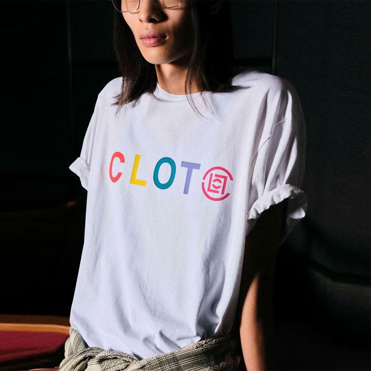CLOT Life Is A Game Series T Shirts Unisex White Crew Neck Moderate Straight Fit CLTE24F10005WH