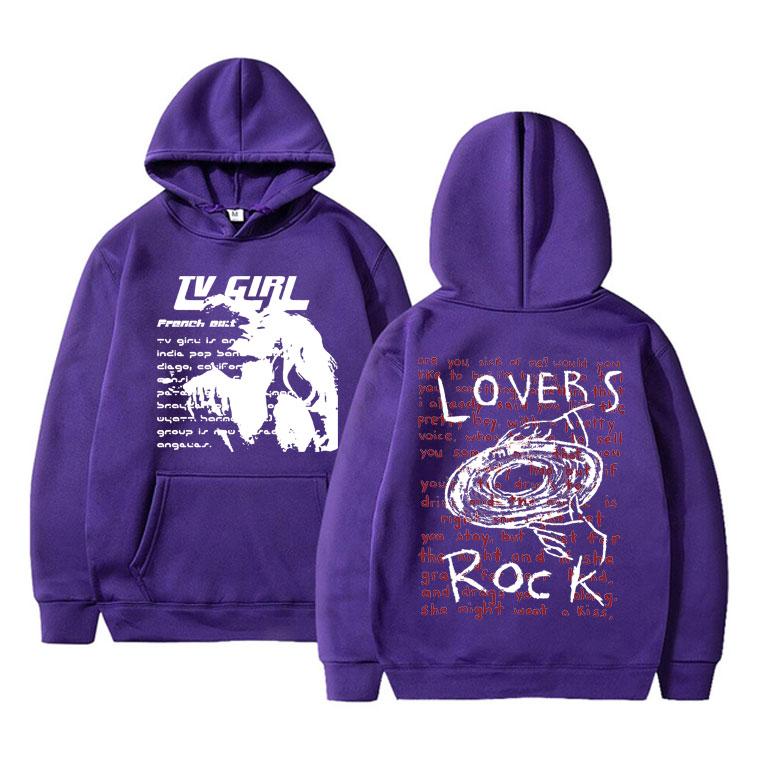 Толстовка с двусторонним принтом для девочек-телелюбителей, толстовка с капюшоном с французским выходом, постер альбома, толстовки унисекс, женская мода, большой свитшот