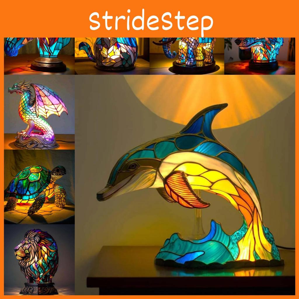 Metal Bebetter Flat Tabletop Decoration Home Animals Table Lamp Supplies Series