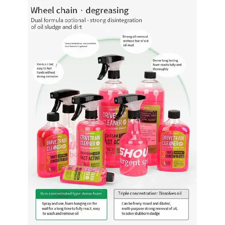 Bicycle chain cleaner Bicycle Drivetrain cleaner,cleaning and maintenance fluid,degreasing spray For Folding Road MTB bike