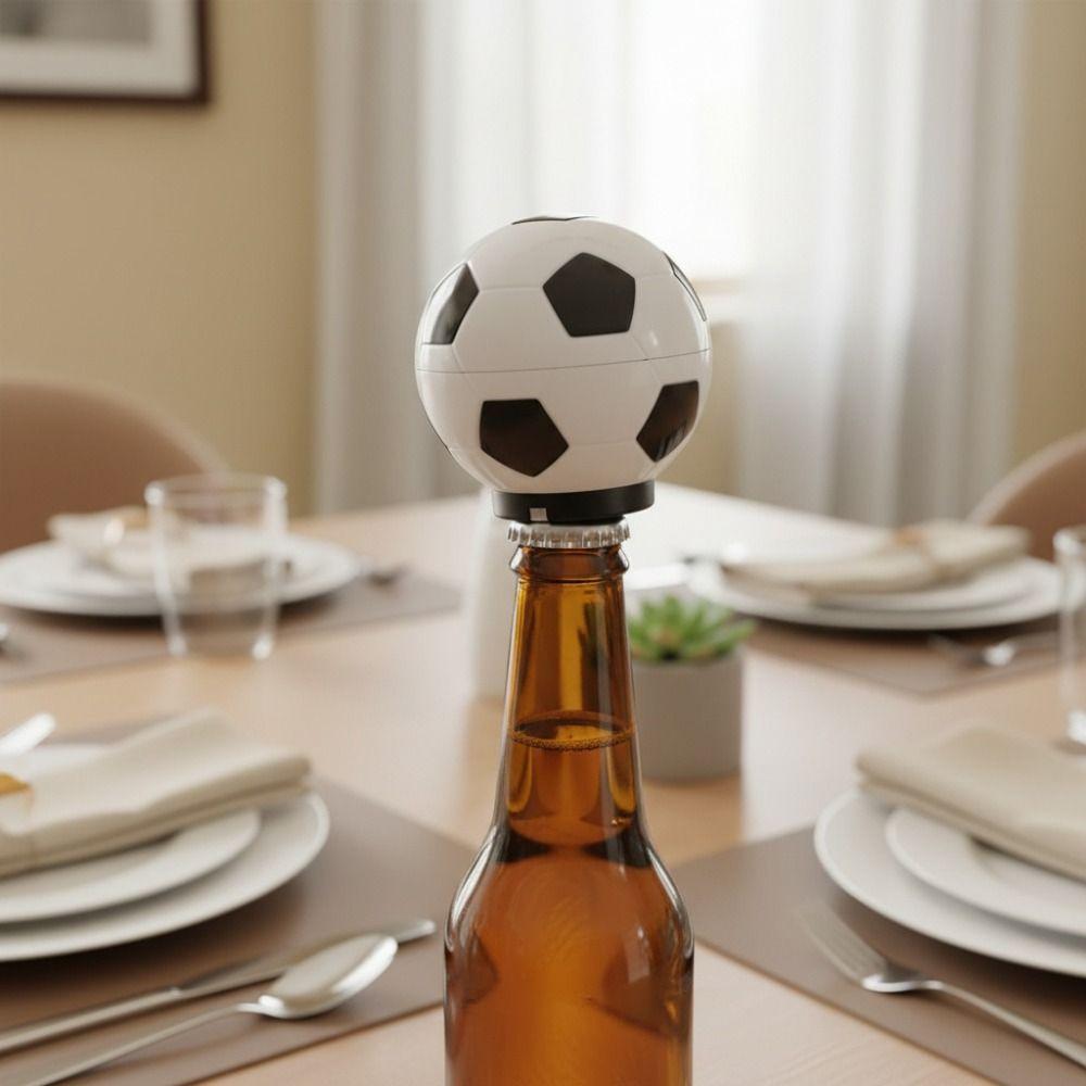 Black and White Football Bottle Opener Press Type Drink Bottle Lid Opener Gift