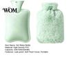 Lightweight Hot Water Bag Bottle with Plush Cover, 500/1000/2000ML Leak-proof Bag, Cover Cold Compress Pouch for Shoulder, Back, Hand, Legs,