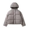 Qishki Moda Keng Ayollar Qisqa Palto Gul Kapushonli Issiq Qalinlashtirilgan Jaket
