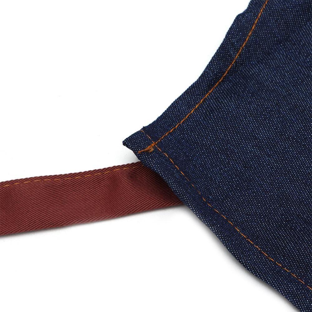 Джинсовый фартук для керамики с разрезом по ноге, карманный фартук для гончаров, рабочий фартук для художественного рабочего двора