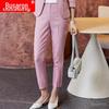 Busaron Women's Long-Sleeve Professional Suit and Trousers for Interviews and Sales Work