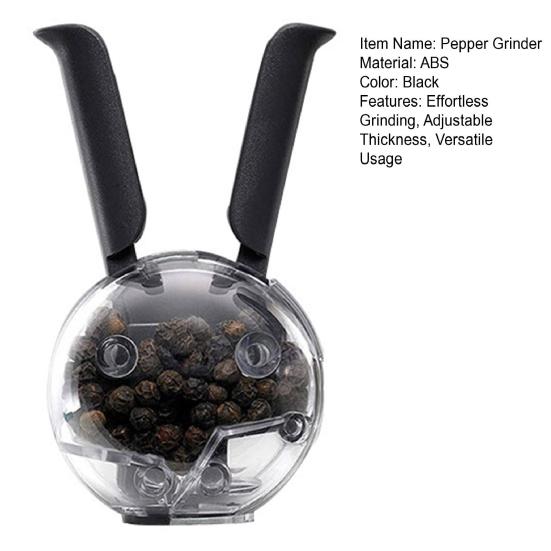 Мельница для перца, соляная мельница, регулируемая степень грубости, шейкер для специй, форма кроличьих ушей