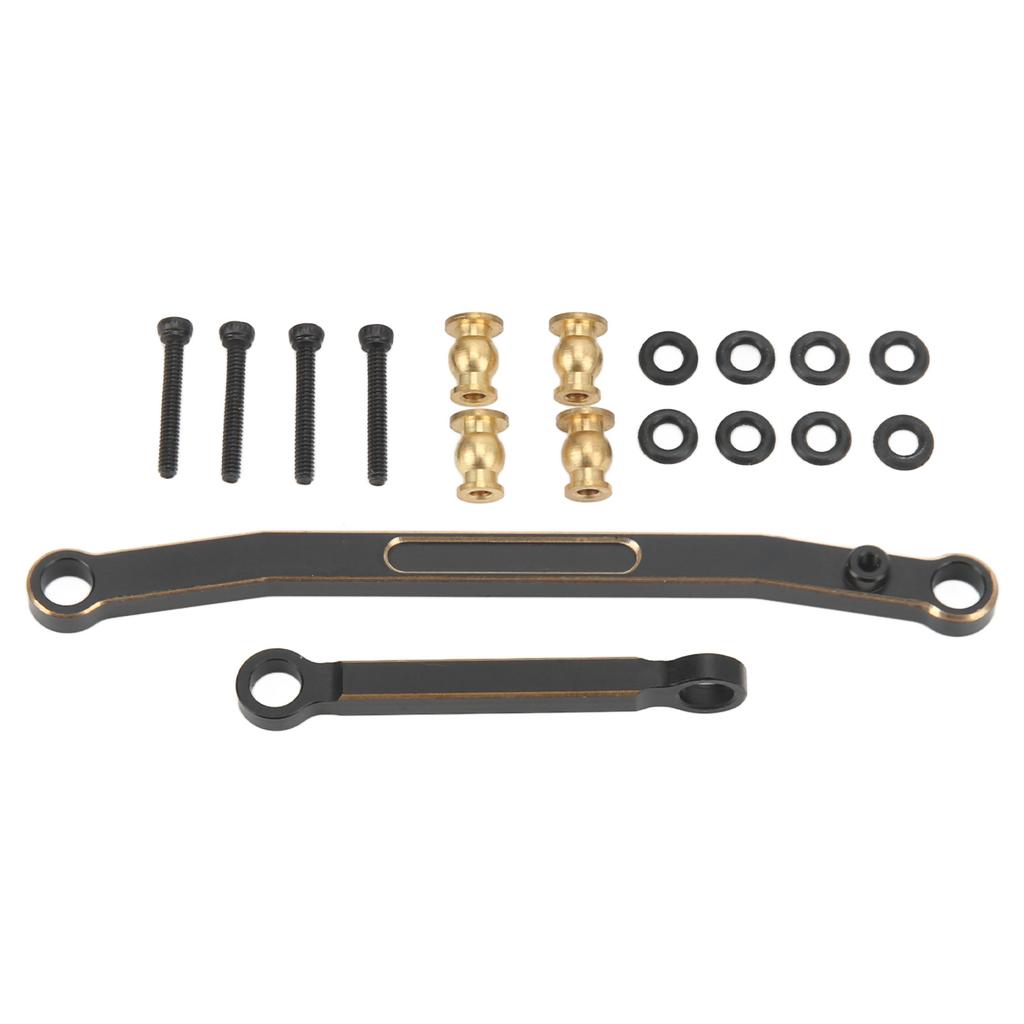 Brass Steering Rod RC Car Steering Linkage for Axial SCX24 124 Remote Control Car Black