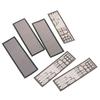 3Pcs Black I/O Back Plate DIY PC Rear Bracket Stable Case Shield  Case Modding