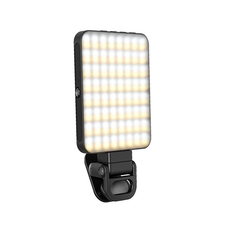 Светодиодный заполняющий свет Портативный мини-светильник для селфи для телефона iPad ноутбука Видеокамера Видеоблог Прямая трансляция Фотография Лампа Перезаряжаемый