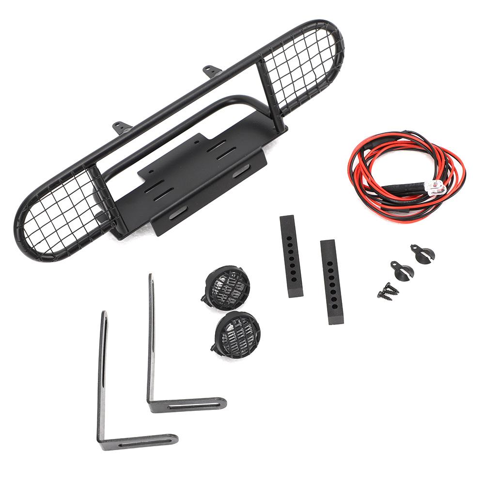 Metal Front Bumper for Land Rover Defender SCX10 D90 D110 110 RC Car Model Toy Accessoriesblack