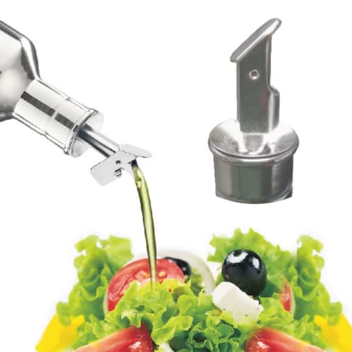 OLIPAC Olive Oil Bottle, 18-10 Stainless Steel, Flip-Top Pourer, 250ml, 5 x 22.7cm, #L250