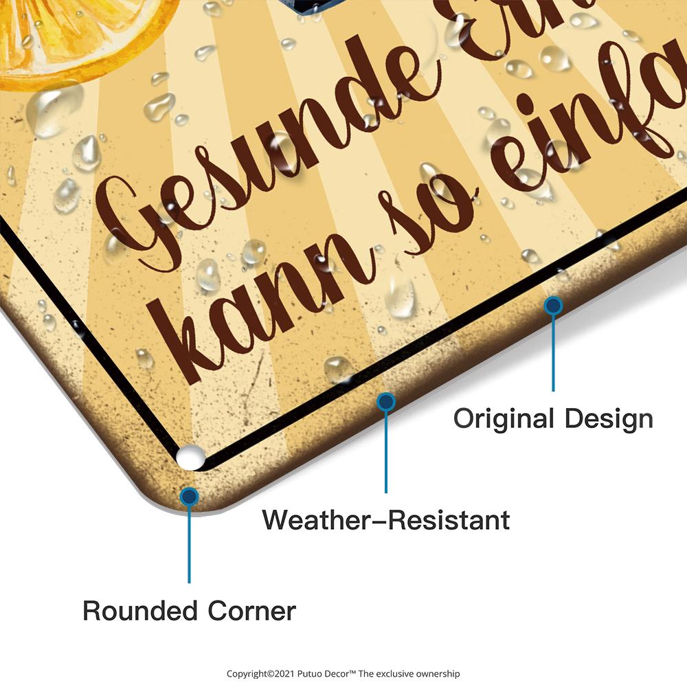 Декор 1 шт. Немецкая винтажная металлическая жестяная вывеска, настенный декор для дома, фермерского бара, паба, клуба, подарок для друзей, 7,9x11,8 дюймов