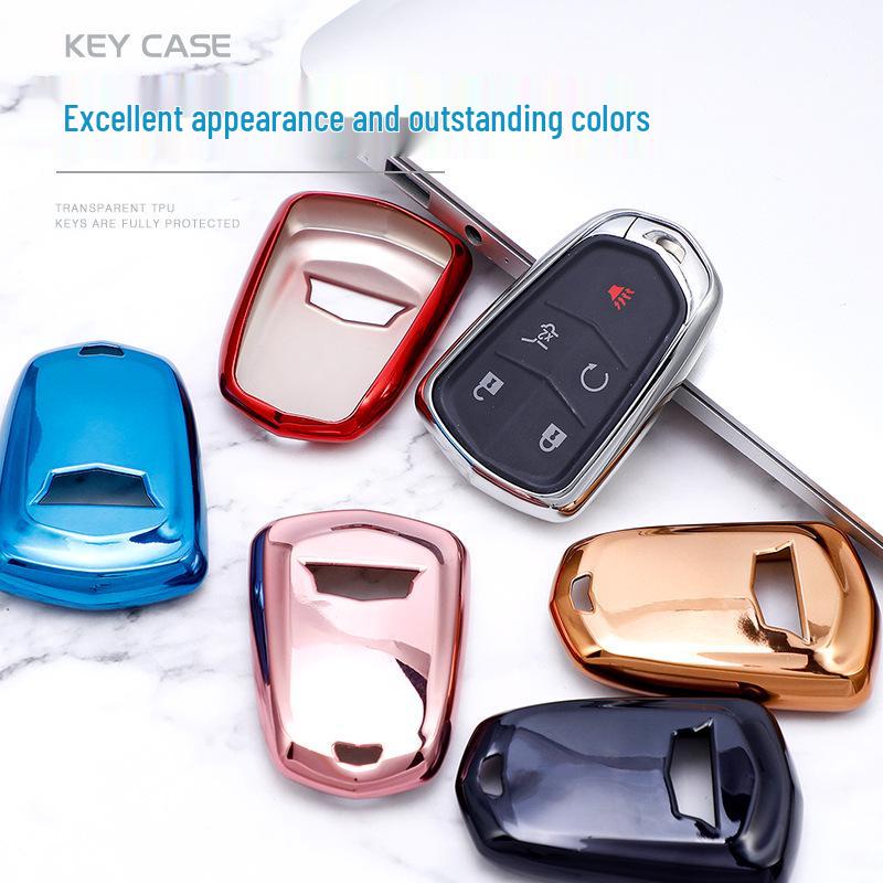 Cadillac Key Case: Fits XT5, XT4, CT5, XT6, ATS-L - Half-Pack Keychain Included
