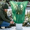 Зимние укрытия для растений для защиты от мороза. Чехол с окном для обзора. Extra Thick. Нетканый. Прочный. Внешнее одеяло. Защита от ветра и снега. Погодный. Для деревьев.