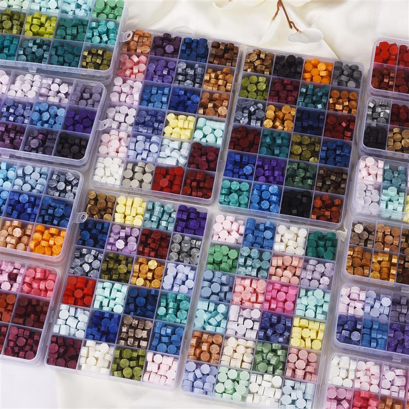 Коробка с лаковым сургучом, древняя восьмиугольная краска, сургуч, набор, бусины, самодельные поделки, приглашение, конверт, свадебная сургучная печать