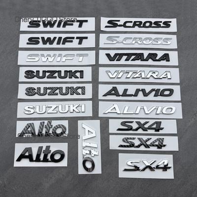 ABS 3D Наклейка-значок на багажник для SWIFT ALTO S CROSS VITARA ALIVIO SX4 Эмблема Буквы Значок на багажник автомобиля Аксессуары