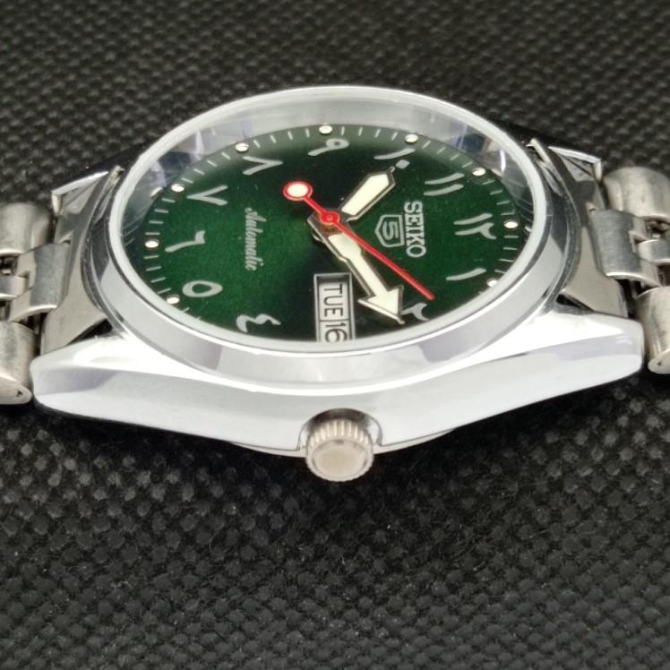 ВОССТАНОВЛЕННЫЕ ВИНТАЖНЫЕ SEIKO 5 АВТОМАТИЧЕСКИЕ 6309A ЯПОНИЯ МУЖСКИЕ АРАБСКИЕ ЧАСЫ a318820-9