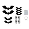 14 PCS Halloween Bats Rubber Bats Hanging Bats For Halloween Party Fool's Day Haunted House Halloween Decoration