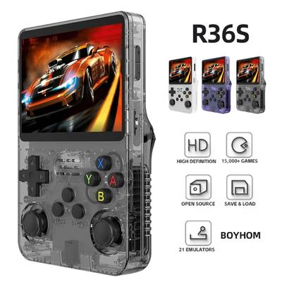 Data Frog R36S Ретро портативная игровая консоль Система Linux 3,5-дюймовый IPS-экран R35S Plus Портативный карманный видеоплеер 128 ГБ
