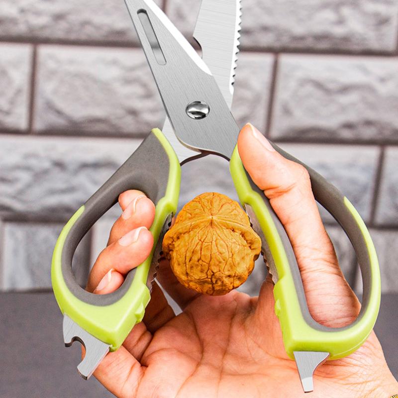 Острые кухонные ножницы из нержавеющей стали, многофункциональные ножницы для куриных костей, мощные и удобные бытовые ножницы