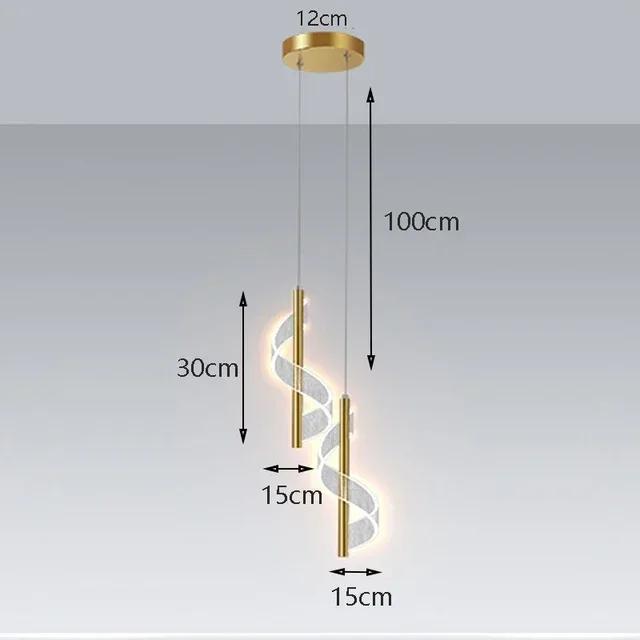 Modern Creative LED Acrylic Wall Light Indoor Pendant Lamp Gold Hanging Lantern Home Bedside Lamps for Living Room Decoration