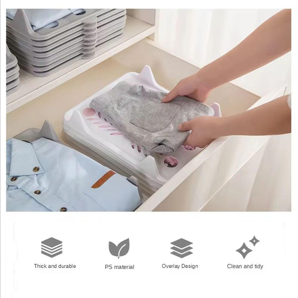 Plastic T Shirt Folder Board White DressBook Folding Board Shirt Organizer  Closet