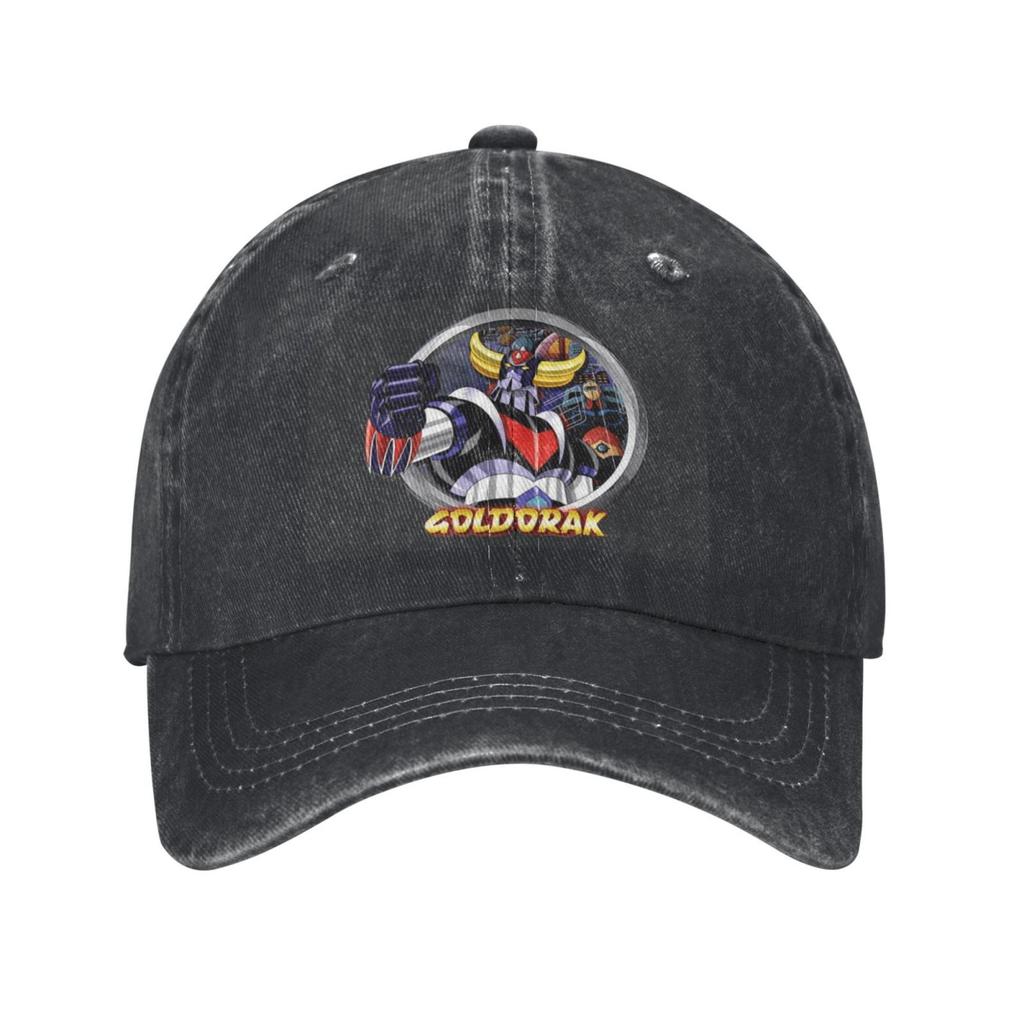 Goldorak Robot Print Baseball Cap Vintage Washed Cotton Casual Dad Hat Adjustable Unisex