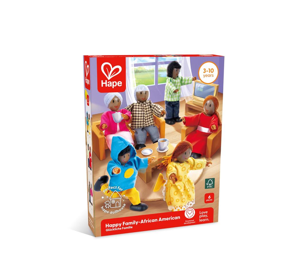 Hape E3501 Famille Heureuse - - Mini-poupée - - Afro-Américaine