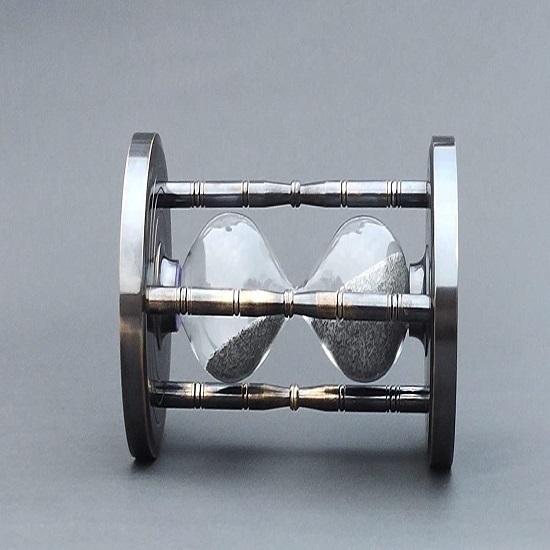 Морской песочный таймер на 5 минут, песочные часы из цельной латуни с полностью функциональным компасом с обеих сторон (Старинный морской компас)