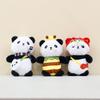 Charming Bee Panda Plush Keychain Adorable Panda Stuffed Toy Bag Pendant