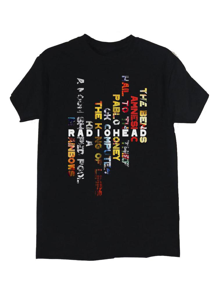 Radiohead Albums Black Unisex T-Shirt