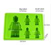 Lego Silicone Ice Cube, набор из 3 предметов, шоколадное желе, форма для торта «Злодей», безопасная и безвредная форма для кубиков льда Lego Creative