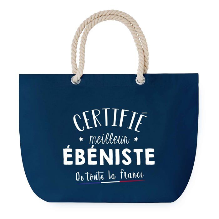 Sac de plage - PLANETEE - Grand format - Coton - Anse corde - Personnalisable