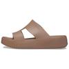 Fashion and Minimalist Temperament Non-slip Shock-Absorbing Slippers Women's Brown