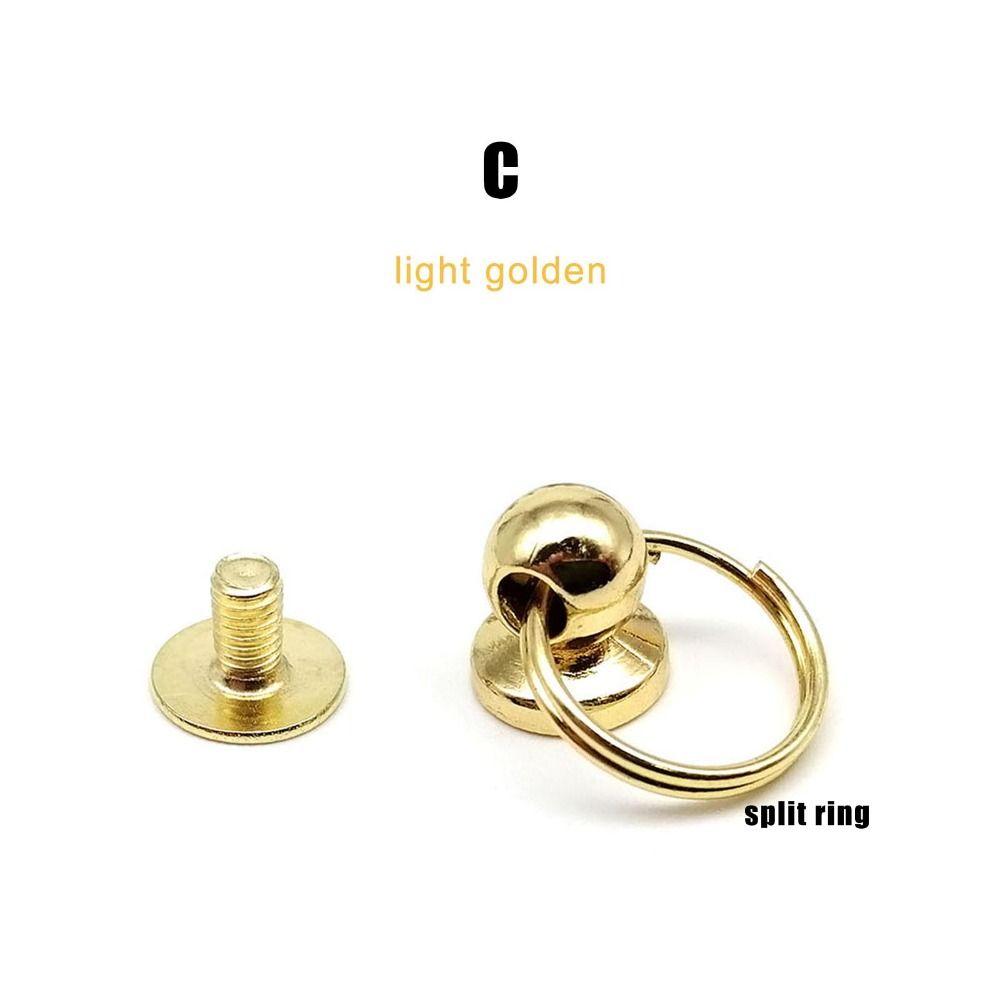 10 шт./уп. с кольцом, шариком, гвоздиком, винтовой застежкой, заклепкой, пуговицей-гвоздиком, для кожаной сумки, ремня, ремешка, чехла для телефона