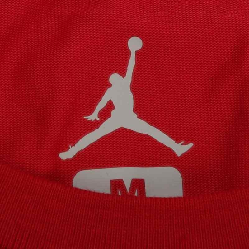 Jordan Простая Удобная Модная Футболка с Коротким Рукавом Мужские Топы Красный 743037-687
