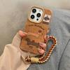 Милая собака такса Подходит для чехла для мобильного телефона Apple 16promax Iphone15/14 Коричневая кожа 13 Мультяшный