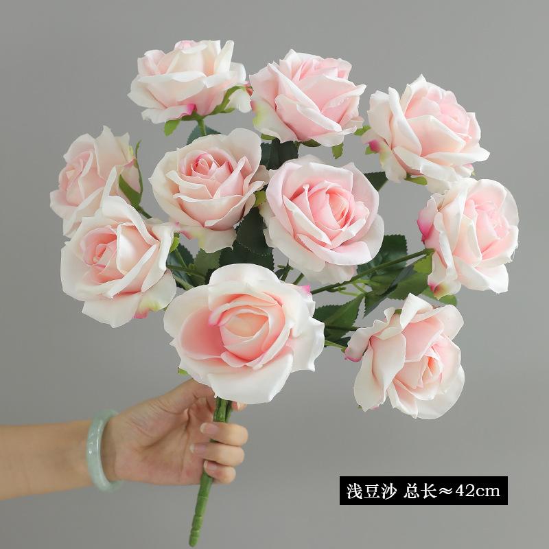 10 head bundle of simulated roses 10cm wedding auditorium set photography ornament