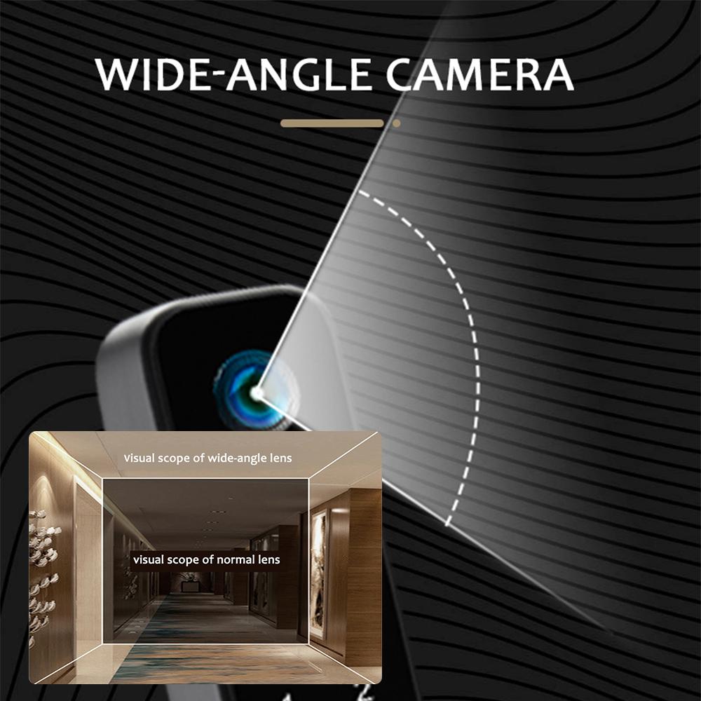 Умный замок с камерой, ручка замка входной двери без ключа, ультратонкая биометрическая дверь из нержавеющей стали