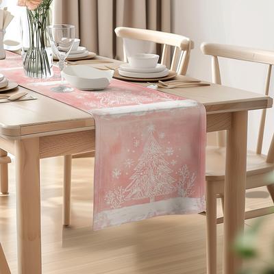 Рождественская скатерть на стол Кухонный обеденный стол Украшение Для помещений и улицы Домашние скатерти Моющаяся Обеденная длинная ткань