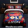 Lyon FC Design Bed Bedding Set 1 Duvet Cover + 2 Pillowcases Soft Breathable Household Bed Linens