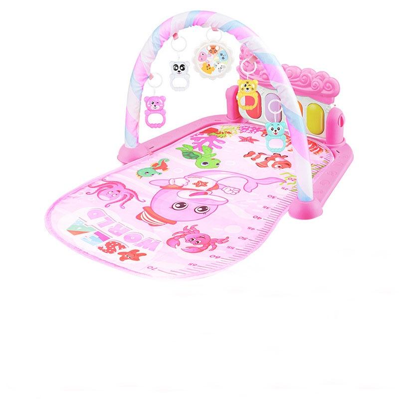 Fitness Newborn Rack And Interactive Pedal Piano Toy With Lights Music And