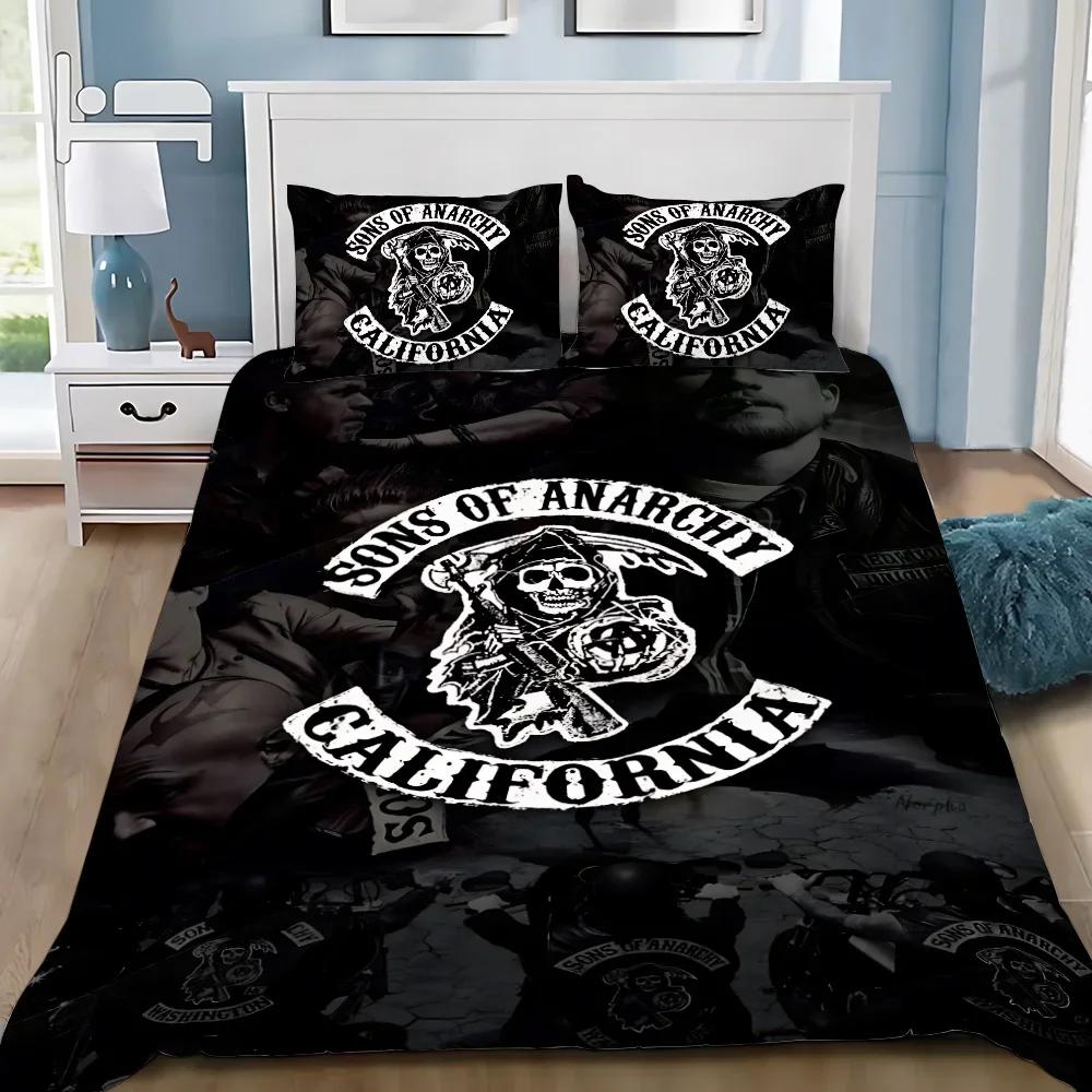 Sons Of Anarchy R-Retro Bedding Set Adult Boy Girl Bedroom Decoration Children Gift Single Double Queen King Size